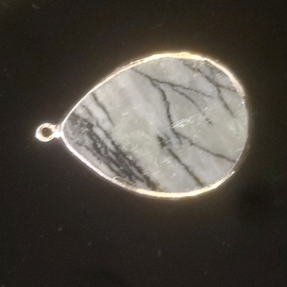 New Gold Wrapped Picasso Jasper Pendant. - Picture 2 of 7